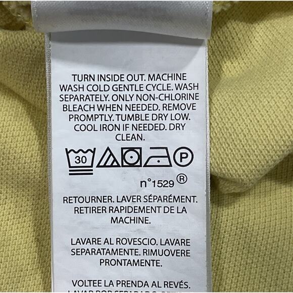 Vintage Polo Ralph Lauren Yellow Polo Shirt Classic Fit Short Sleeve Men's XXL - Picture 9 of 9